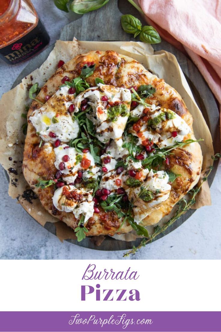 Burrata Pizza Burrata Pizza, Burrata Recipe, Pizza Appetizers, Pizza Making, Grilled Pizza, Pizza Recipes Homemade, Flatbread Pizza, Best Pizza, Low Carb Dinner Recipes