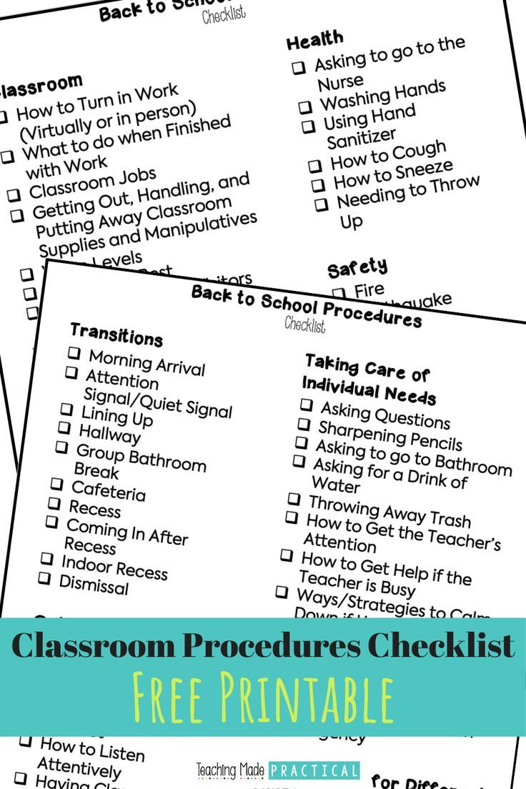 Free Classroom Procedures Checklist for Elementary Procedures Checklist, Classroom Checklist, School Procedures, Teaching Procedures, Classroom Routines And Procedures, Back To School Checklist, First Week Of School Ideas, Classroom Expectations, Teaching Third Grade