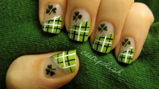 St Patty Nails, St Pattys Day Nails, St Patrick's Nails, Patty Nails, St Patricks Nails, St Patrick Nails, Patrick Nails, Do Your Nails At Home, Irish Nails