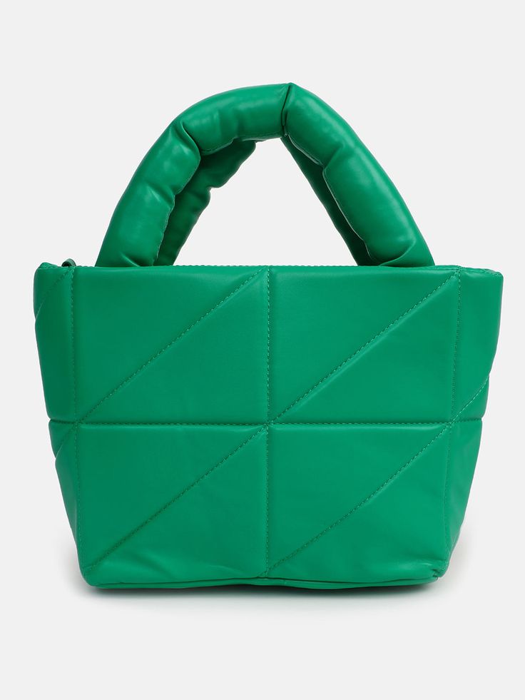 length 24.5 width 10 height 19.5 material PU closure Zip closure Green Top Handle Bag For Errands, Green Rectangular Bucket Bag With Detachable Handle, Green Box Bag With Double Handle, Green Box Bag With Handles For Shopping, Green Shoulder Bag With Zipper Closure, Green Tote Bag With Detachable Handle, Green Shopping Box Bag With Handles, Green Shopping Box Bag, Green Top Handle Bag With Detachable Handle