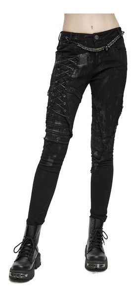 Fitted Distressed Alternative Bottoms, Distressed Fitted Alternative Bottoms, Corset Outfit Pants, Punk Style Distressed Fitted Bottoms, Fitted Punk Distressed Bottoms, Fitted Distressed Punk Bottoms, Grunge Distressed Fitted Bottoms, Grunge Fitted Distressed Bottoms, Fitted Alternative Style Jeans