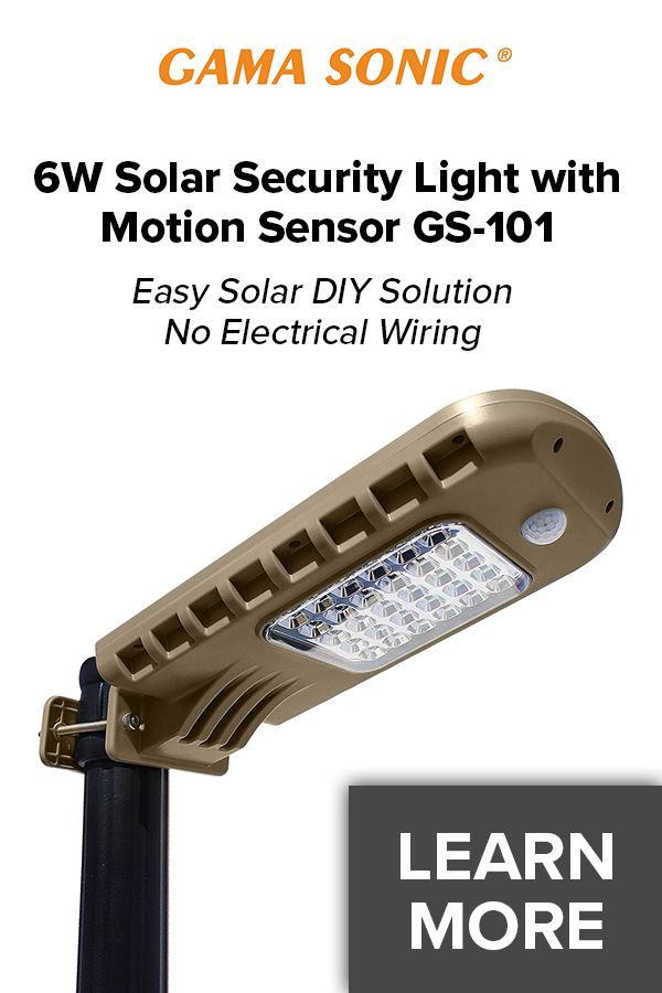 an advertisement for the solar light with motion sensor