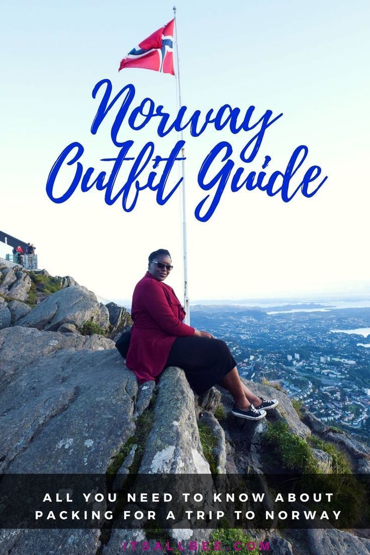 a woman sitting on top of a rock with the words norway gift guide above her