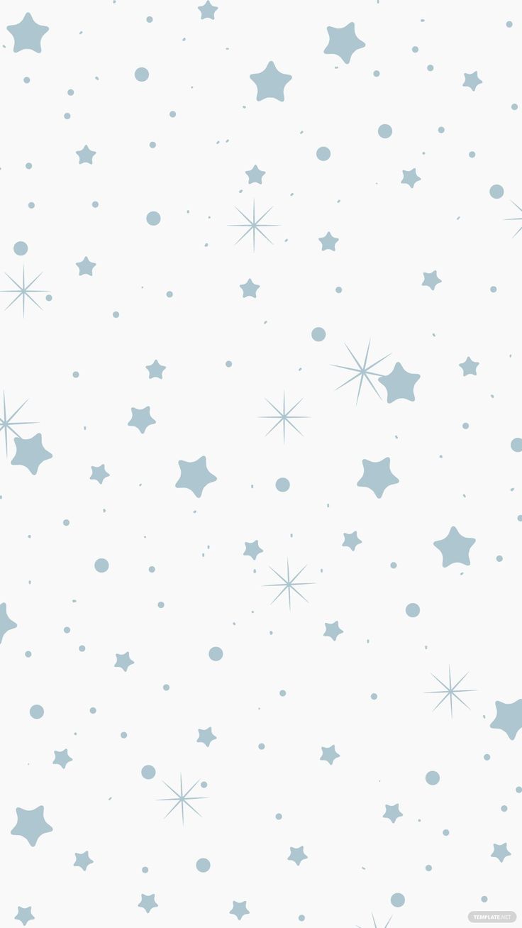 a white background with silver stars on it