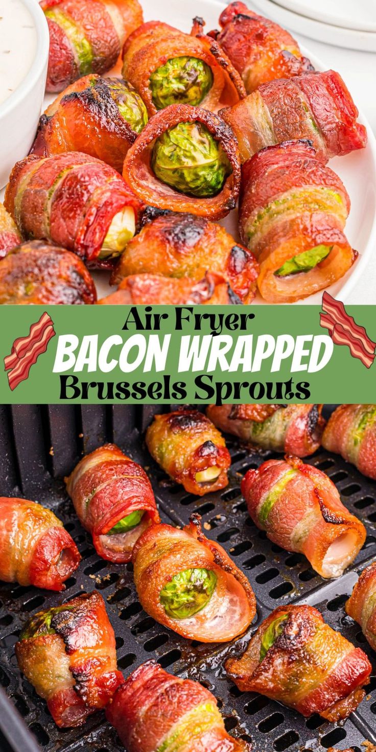 bacon wrapped brussel sprouts are on the grill and ready to be cooked