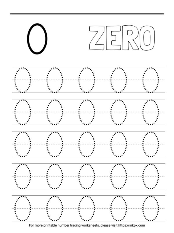 the letter o is for zero worksheet with numbers and letters to practice writing