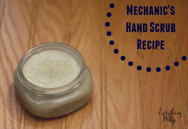 Celebrating the Anchor in My Life - Mechanic's Hand Scrub Recipe + Giveaway - Everything Pretty Mechanic Hand Scrub, Hand Scrub Recipe, Hand Scrub Diy, Skin Cream Recipes, Coconut Oil Scrub, Mechanics Hands, Coconut Oil Body Scrub, Spa Recipes, Holistic Recipes