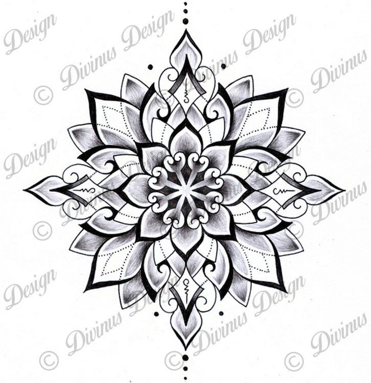 a black and white drawing of a flower