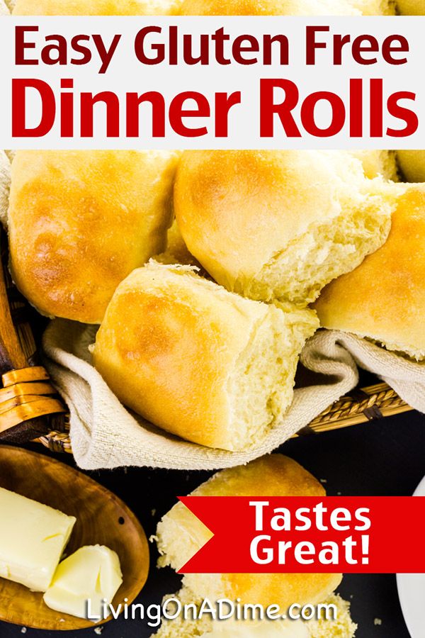 rolls and butter on a plate with the text easy gluten free dinner rolls