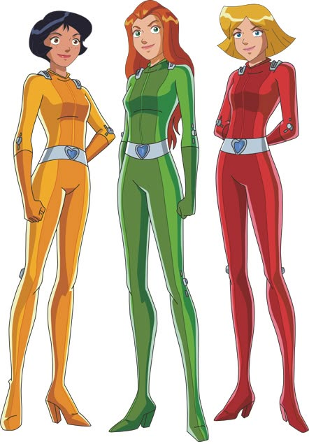 three women dressed in costumes from the cartoon series, person and green lanterner girl