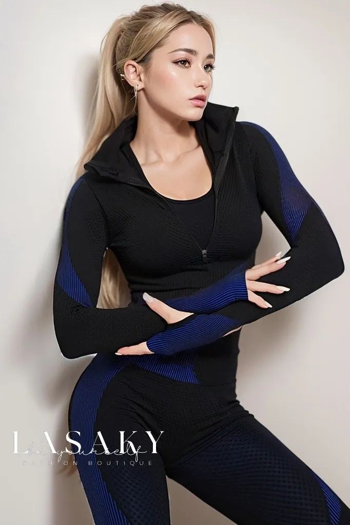 Lasaky - High-Performance Knit Yoga Leggings with Contoured Butt Enhancing Design for Optimal Fitness and Yoga Experience. Pant Length, Yoga Leggings, Types Of Collars, High Performance, Pants Set, Yoga, Leggings, Sleeve Length, Spandex