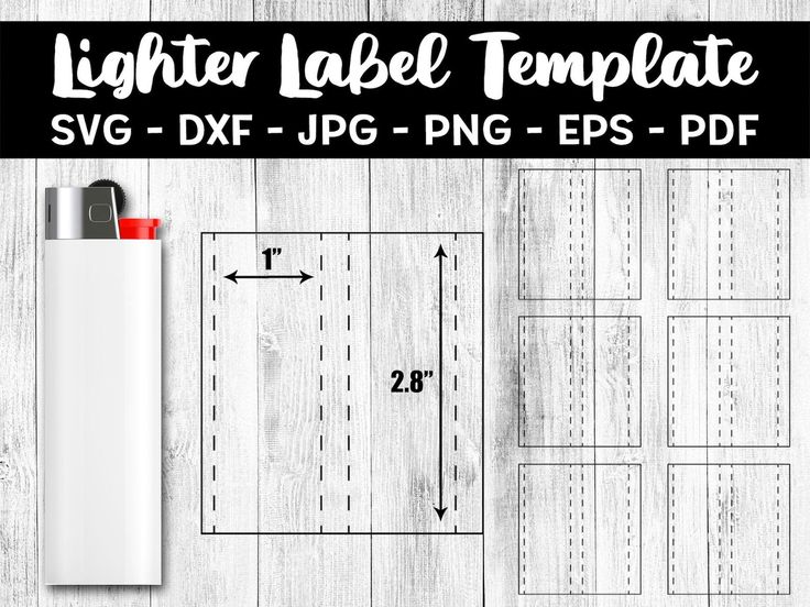 the lighter label template for svg, dxf and png