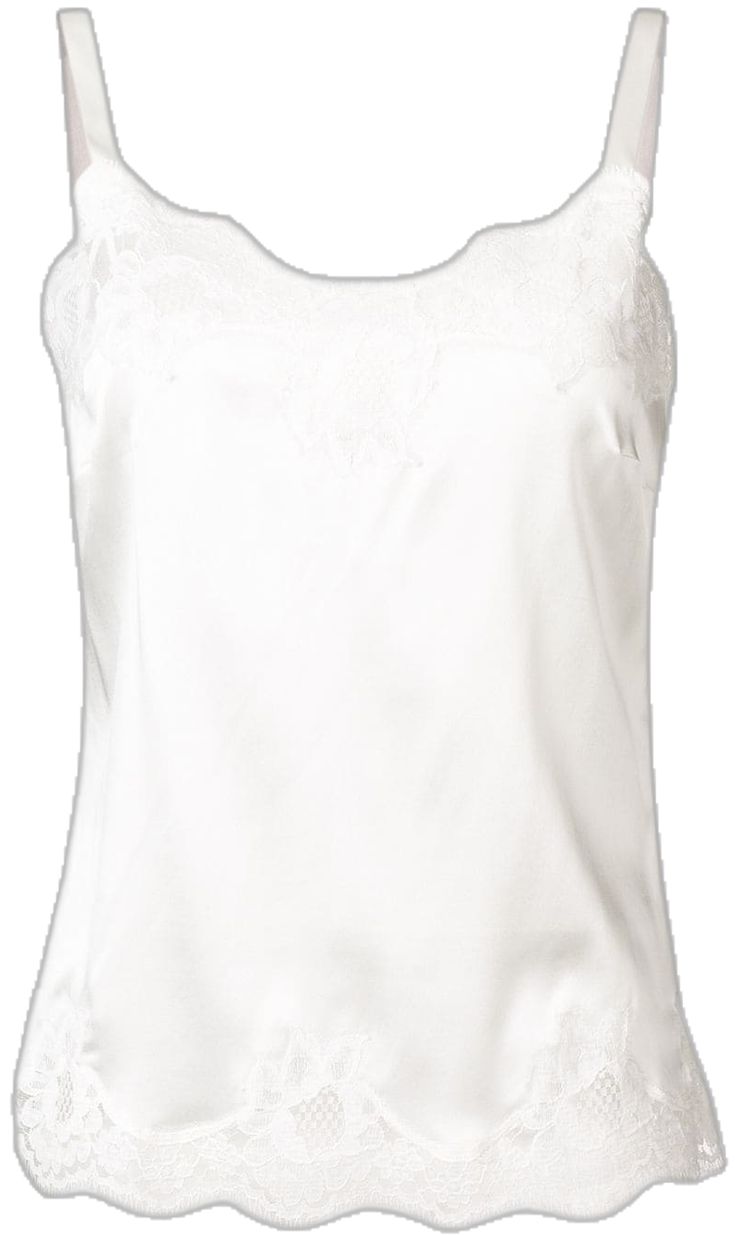 Silk Tops With Lace Trim For Daywear, Elegant White Lace Top With Delicate Straps, Chic White Silk Camisole, Feminine White Silk Camisole, Elegant White Lace Cami Top, Sleeveless Silk Lace Top, Feminine Satin Top With Lace Trim, Delicate Lace Cami Top For Wedding, Wedding Camisole Tops With Delicate Lace