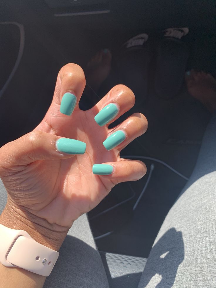 Long acrylic nails Aqua Marine Nails, Highschool Nails, Marine Nails, Long Acrylic, Aqua Marine, Long Acrylic Nails, Nails Acrylic, Acrylic Nails, Small Business