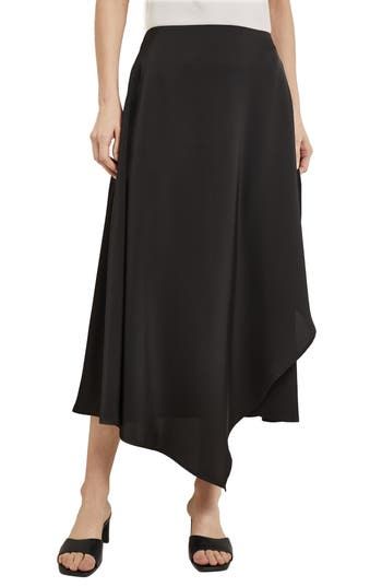 Tiered asymmetric ruffles bring head-turning charm to this maxi skirt crafted from silky charmeuse. 32"–38" length (size Extra Small) Hidden side-zip closure Unlined 100% polyester Hand wash, dry flat Imported Pre-draped Asymmetrical Skirt For Evening, Formal Asymmetrical Voluminous Draped Skirt, Elegant Asymmetrical Silk Draped Skirt, Asymmetrical Draped Voluminous Skirt For Evening, Asymmetrical Flowy Evening Maxi Skirt, Asymmetrical Silk Evening Skirt, Flowy Asymmetrical Evening Maxi Skirt, Evening Asymmetrical Flowy Maxi Skirt, Pre-draped Asymmetrical Skirt For Spring