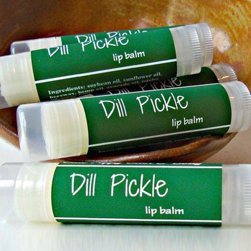 Chapstick Gift, Girlfriend Gift Box, Lip Balm Ingredients, Pickle Gifts, Handmade Lip Balm, Big Dill, Dill Pickles, Flavored Lip Balm, Pickle Jars