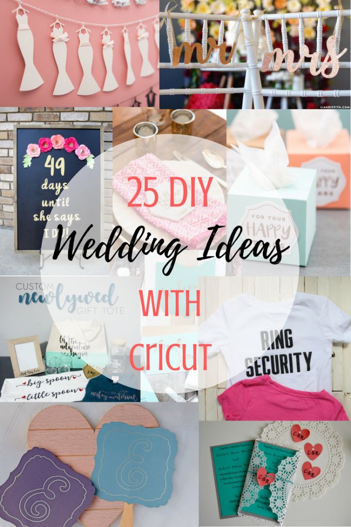 25 diy wedding ideas with cricut paper crafts and free printables