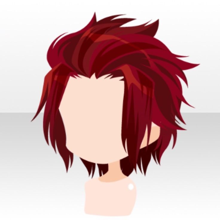 an animated image of a man with red hair and short bangs on his head, looking to the side