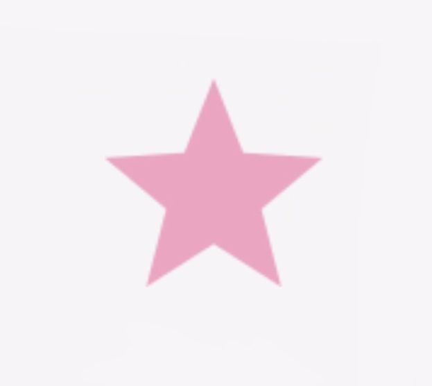 a pink star on a white background