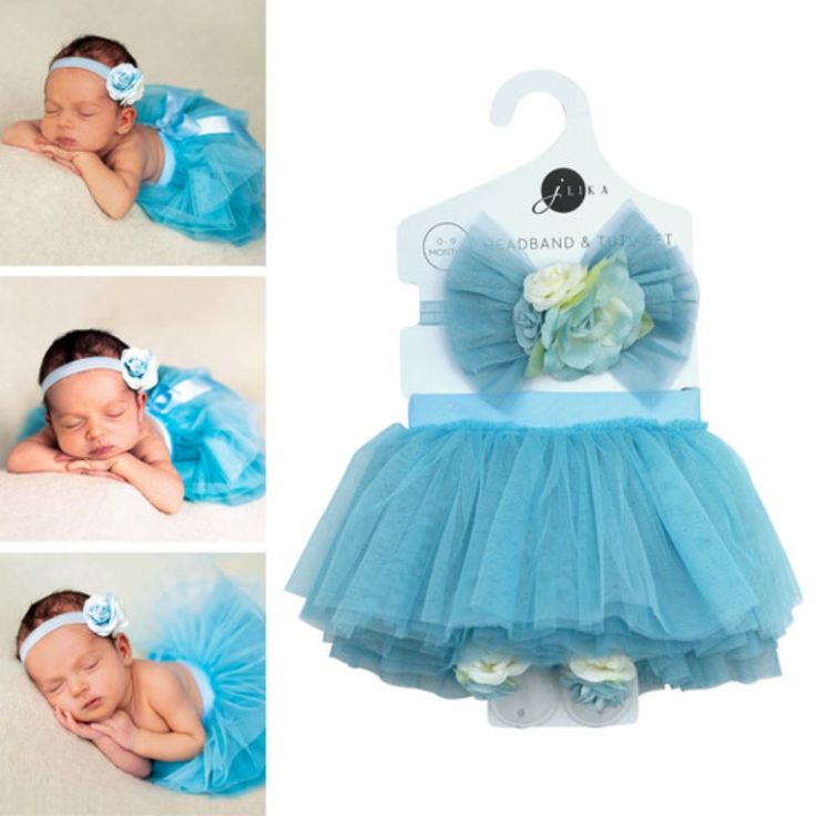 This Adorable Tutu Set Is Perfect For All Those Parents With A 0-9 Month Newborn Baby Girl! The Set Includes A Tulle Tutu With A Tie Back Skirt; Baby Headband And Barefoot Sandals. Back Skirt, Tulle Tutu, Newborn Baby Girl, 9th Month, Baby Headband, Baby Headbands, Kids' Dresses, Tie Back