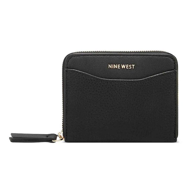 Keep organized in style with this Nine West Astoria zip up card case. Keep organized in style with this Nine West Astoria zip up card case. 3.5"H x 4.3"D x .75"D Zipper closure Gold-tone plating Interior: 6 card slots and 6 slip pocketsCONSTRUCTION & CARE Body and lining: PU Wipe clean Imported Size: One Size. Color: Black. Gender: female. Age Group: adult. Material: Polyurethane. Modern Card Holder With Zipper Closure As Gift, Black Card Holder With Zipper Closure As Gift, Black Rectangular Card Holder With Zipper Pouch, Modern Black Coin Purse With Zipper, Black Card Holder With Zipper For Daily Use, Modern Black Coin Purse With Zipper Closure, Black Card Holder With Zipper Closure For Travel, Modern Black Card Holder With Zipper, Elegant Black Card Holder With Zipper Closure