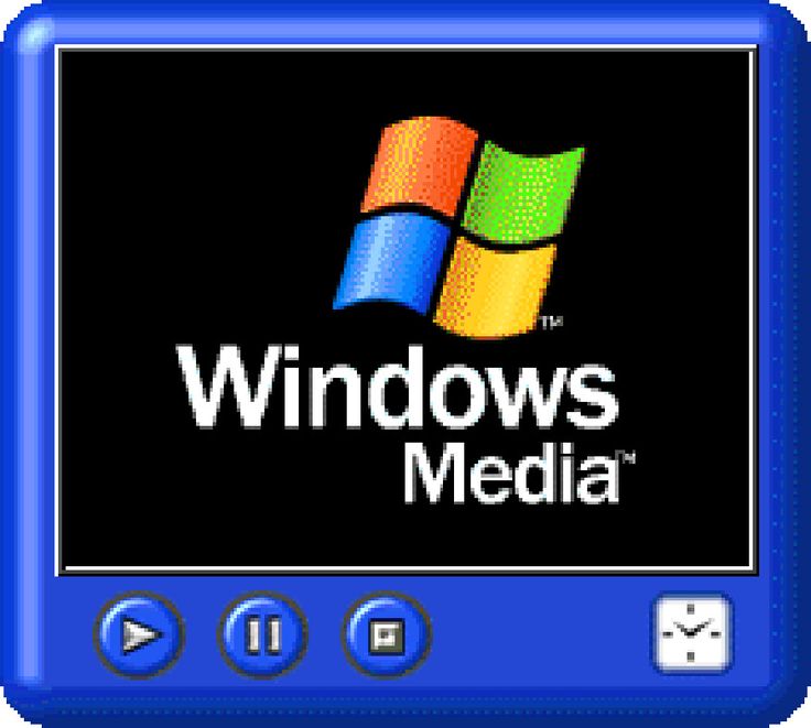 the windows media player on an old computer