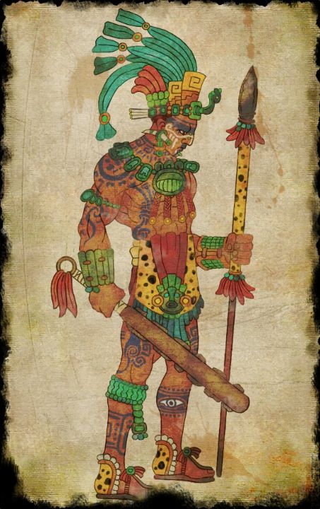 Ancient Mayan Jaguar Warrior Art Chicano, Mexican History, Human Sacrifice, Aztec Symbols, Mayan Tattoos, Aztec Tattoo Designs, Maya Civilization, Maya Art, Mexican Culture Art