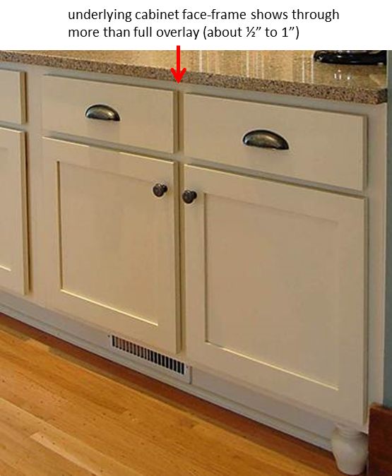 an image of a kitchen with white cabinets and wood flooring on the bottom half