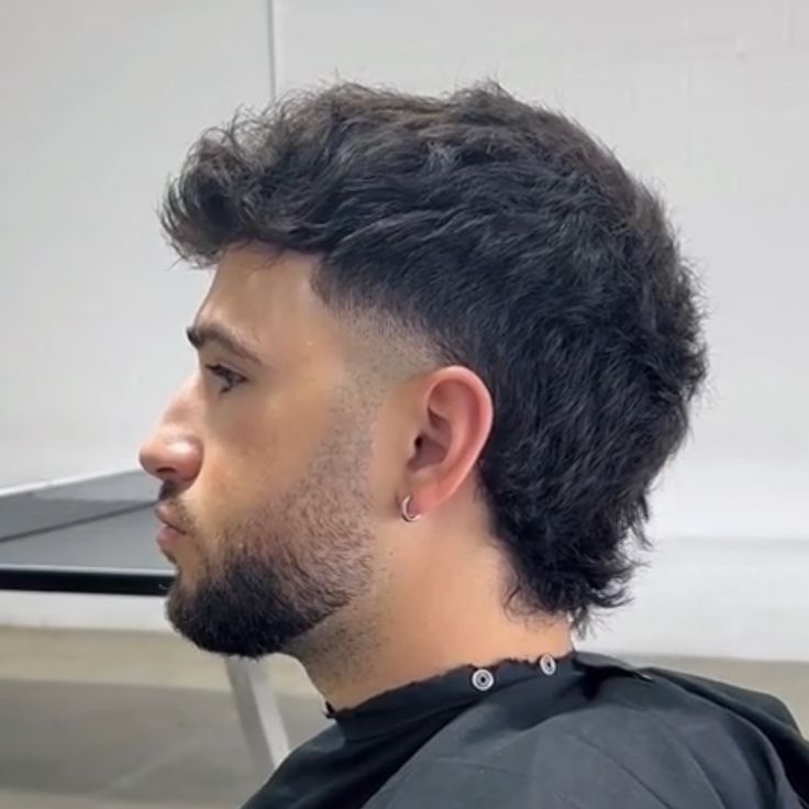 Fade Haircut Mullet, Men Mullet Haircut, Burst Mullet, Crop Top Haircut, Crop Mullet, Crop Top Fade, Mullet Tutorial, Mullet Fade Haircut, Mullet Taper