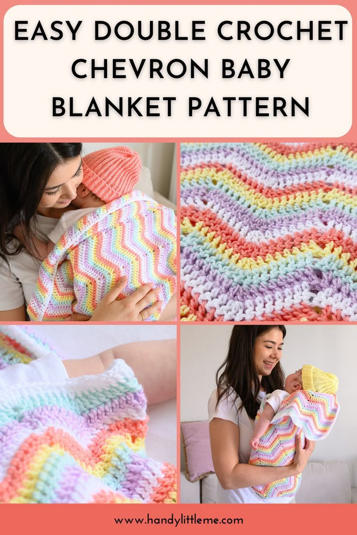 crochet chevron baby blanket pattern