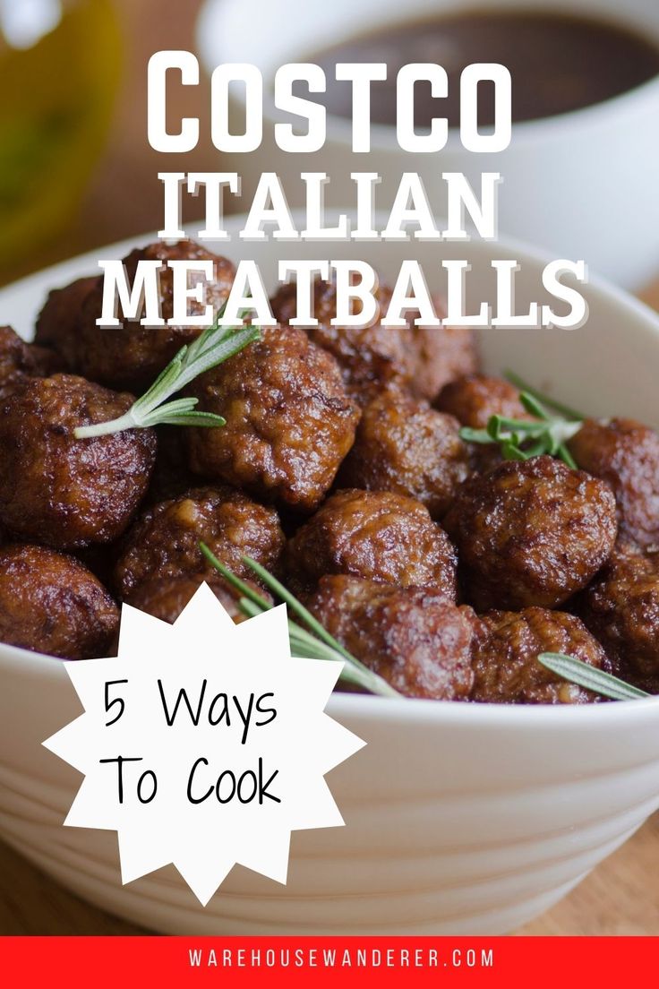 a white bowl filled with meatballs on top of a wooden table