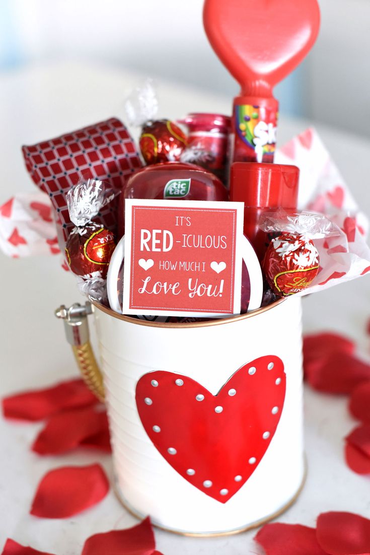 a valentine's day gift in a cup