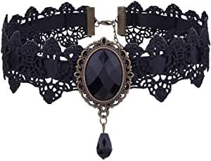 Black Lace Necklace, Black Lace Choker Necklace, Handmade Choker Necklace, Goth Choker, Creative Necklace, Black Lace Choker, Lace Choker Necklace, Jewelry Victorian, Victorian Necklace