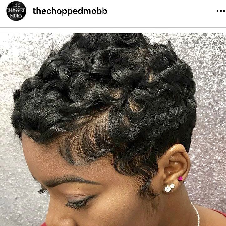 Short Hairstyles For Black Women Over 50, Pixie Transformation, Finger Waves Short Hair, Short Relaxed Hairstyles, Short Hair Waves, Short Hair Images, Natural Hair Short Cuts, Short Hair Black, Short Hair Pixie Cuts