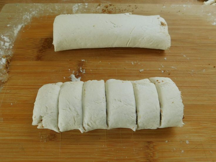 the dough is cut up and ready to be baked