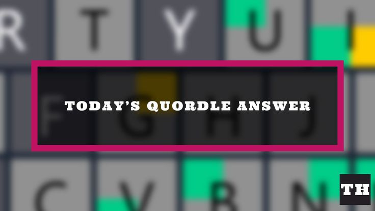 the words today's quaddle answer are highlighted