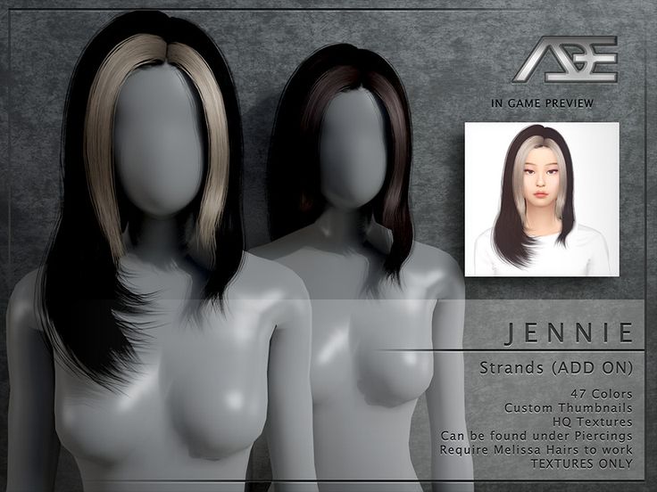 two female mannequins with long hair are shown in front of a gray background