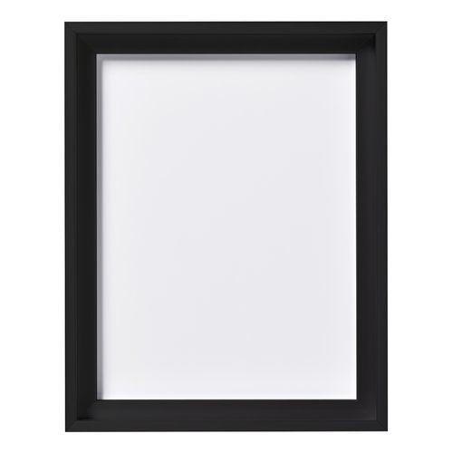 an empty black frame on a white background