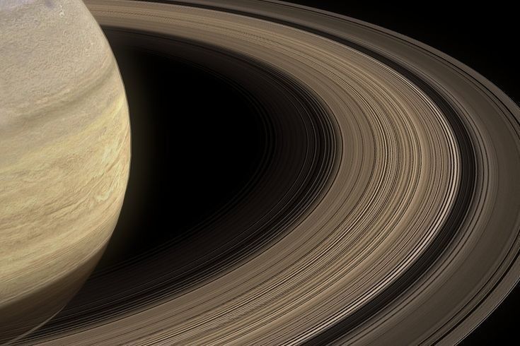 saturn's rings are seen in this image taken by nasa spacecrafts on march 22, 2012