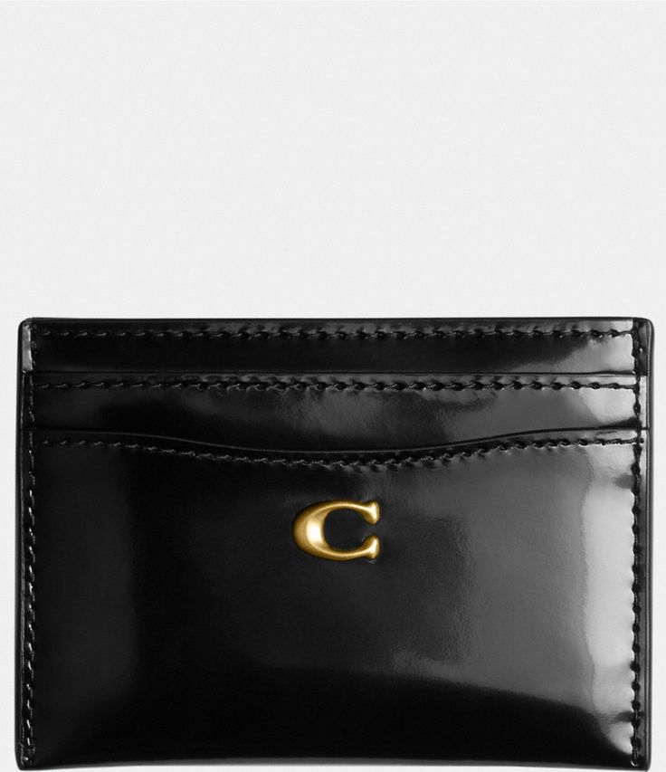 From COACH&#x2C; the Spazzolato Leather Essential Card Case features: Spazzolato leatherFive credit card slotsApprox.: 4.25" (L) x 3" (H)Imported. Classic Coach Leather Wallets, Classic Coach Rectangular Card Holder, Elegant Coach Leather Card Holder, Coach Rectangular Card Holder With Coin Pocket, Coach Bifold Card Holder With Interior Slots, Classic Coach Bifold Card Holder, Luxury Coach Card Holder With Card Slots, Elegant Coach Card Holder With Card Slots, Coach Black Card Holder With Rfid Blocking