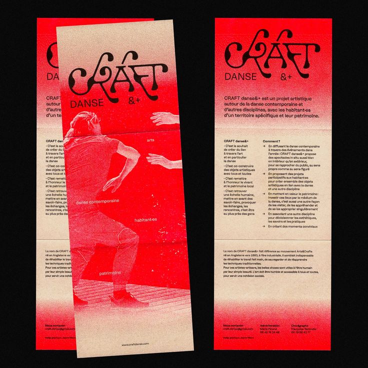 two red and white flyers with black writing on them, one has an image of a man holding a tennis racquet