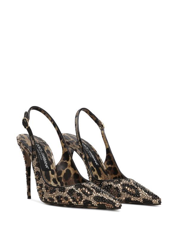 Dolce & Gabbana 105mm leopard-print Leather Pumps - Farfetch Leopard Pumps, Dr Shoes, Leopard Print Heels, Leopard Shoes, Leopard Heels, Boot Jewelry, Aesthetic Shoes, Swag Shoes, Slingbacks