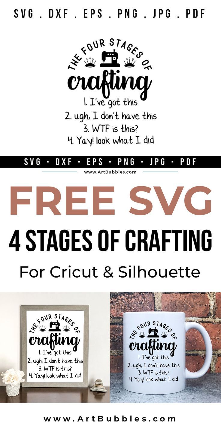 Free SVG | The Four Stages Of Crafting Free SVG | Crafting Free SVG Stages Of Crafting Svg, Ive Got This, Cute Illustrations, Creative Lettering, Svg Free Files, Cricut Svg, Cute Illustration, Free Svg, Svg Design