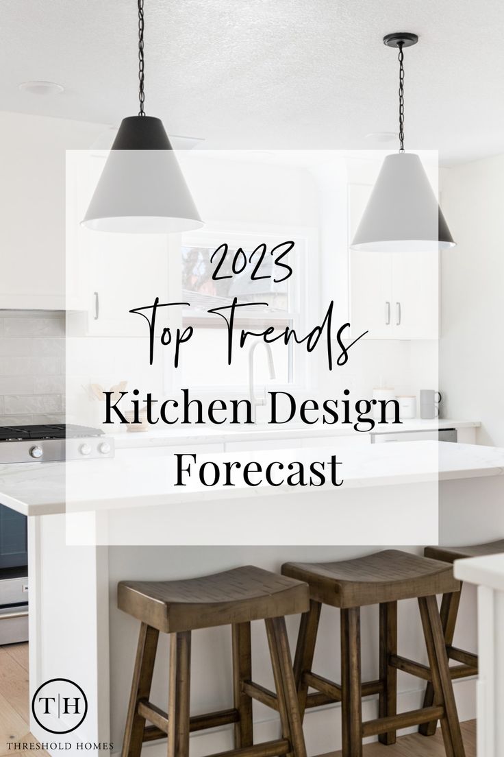 two stools in the middle of a kitchen with text overlay that reads, 2012 top trends kitchen design forcast