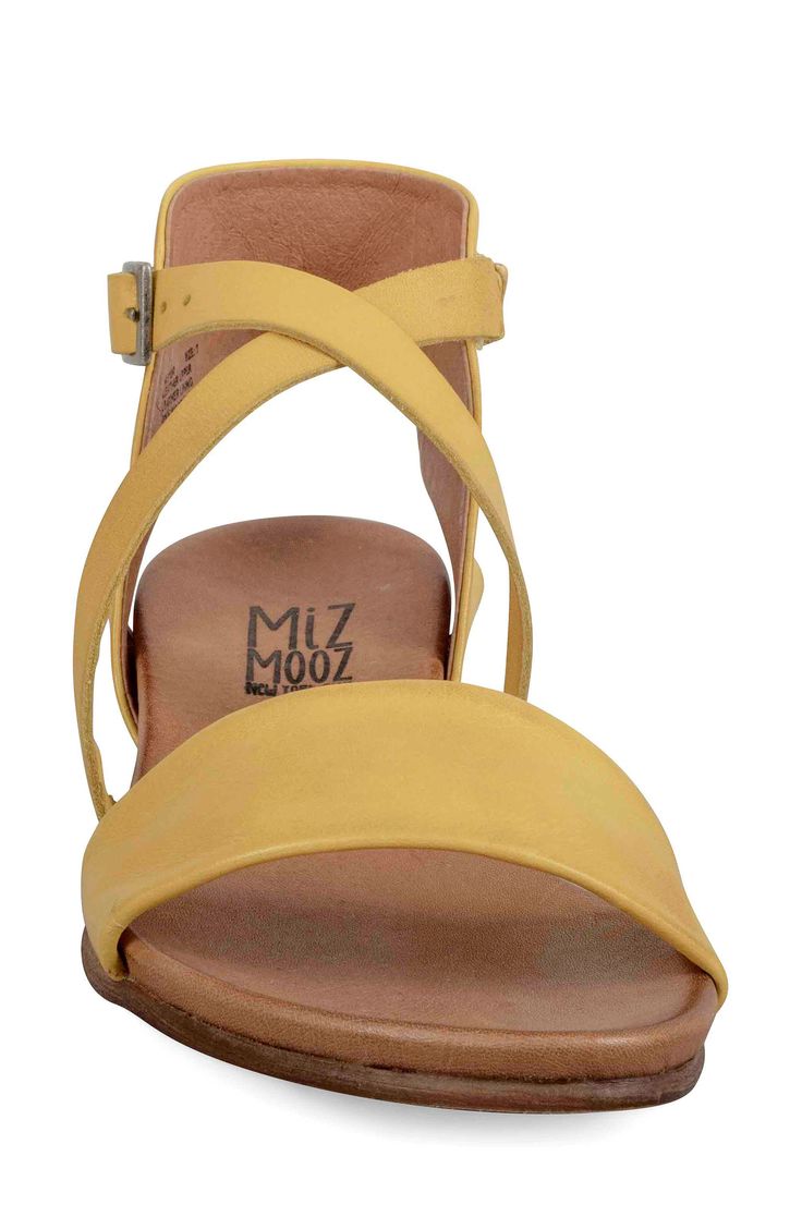 Buttery soft leather straps secure your foot in a contemporary sandal fitted with a cushy footbed for effortless, all-day wear. 1" heel (size 8.5) 3" strap height Adjustable strap with buckle closure Cushioned footbed Leather upper and lining/synthetic sole Made in Portugal Women's Shoes Spring Adjustable Slingback Sandals With Heel Loop, Summer Footbed Sandals With Arch Support And Ankle Strap, Spring Sandals With Cushioned Footbed And Low Heel, Synthetic Sandals With Removable Insole And Low Heel, Casual Adjustable Sandals With Low Heel, Casual Adjustable Low Heel Sandals, Spring Strappy Slingback Sandals With Arch Support, Strappy Sandals With Removable Insole And Medium Width, Beach Sandals With Low Heel And Heel Loop