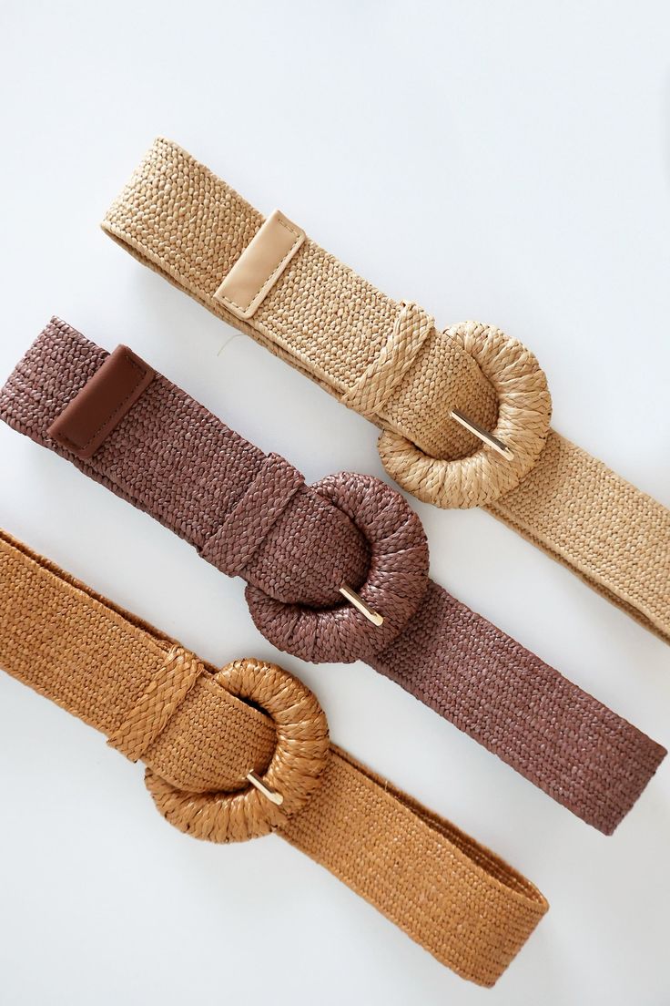 Wrapped Half Moon Straw Belt * Straw Belt With Jeans, Summer Belt, Taupe Color, Tan Color, Half Moon, Amazing Jewelry, Flat Lay, Cognac, Sale Items