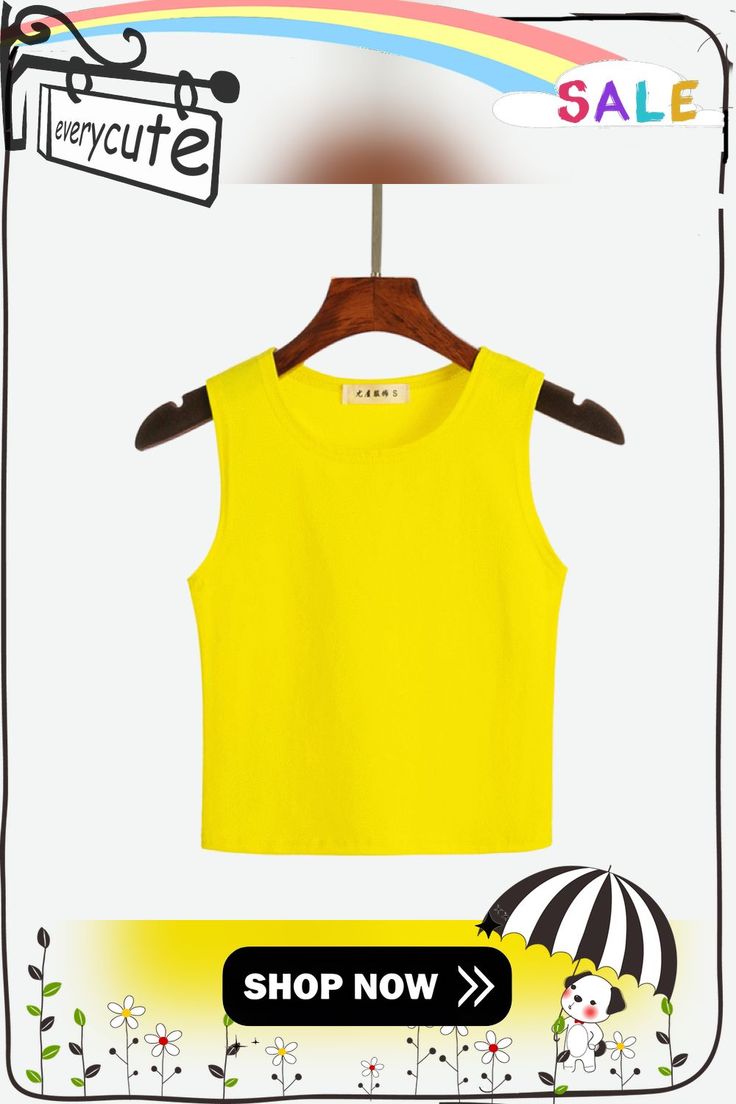 New Summer Style Women Cotton Tank Top for Ladies Multicolor Casual Tops Sleeveless Crop Tank Top Camisole 14 Colors Sleeveless Tank Top For Summer, Summer Yellow Camisole Tank Top, Yellow Sleeveless Tank Top For Summer, Sleeveless Solid Color Summer Tops, Trendy Yellow Vest Top, Yellow Tank Crop Top For Summer, Yellow Crop Top Tank Top For Summer, Trendy Yellow Camisole Tank Top, Summer Solid Vest Crop Top