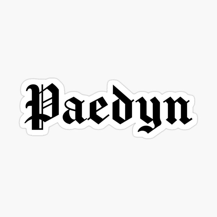 the word raeddyn written in black on a white background