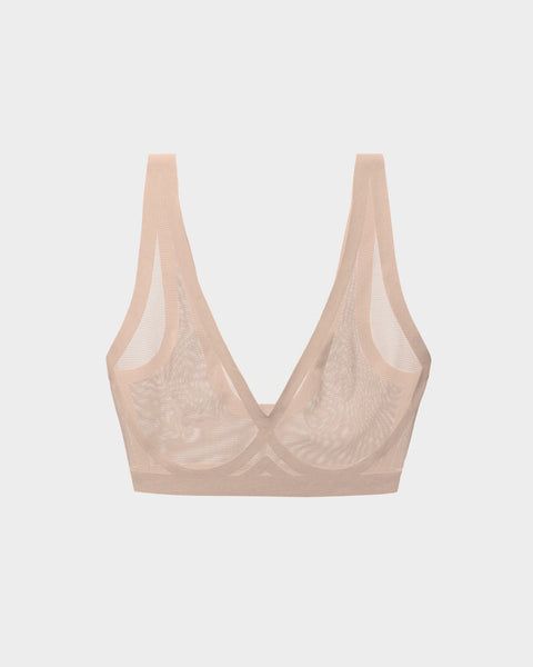 Elegant Fitted Seamless Bra, Mesh Bra With Medium Bust Support And Stretch, Stretch Mesh Sports Bra With Removable Pads, Stretch Seamless Nursing Bra In Nylon, Seamless Stretch Nylon Nursing Bra, Seamless Full Coverage Nylon Nursing Bra, Seamless Nylon Bra With Medium Support, Stretch Seamless Nylon Nursing Bra, Full Coverage Seamless Nylon Nursing Bra