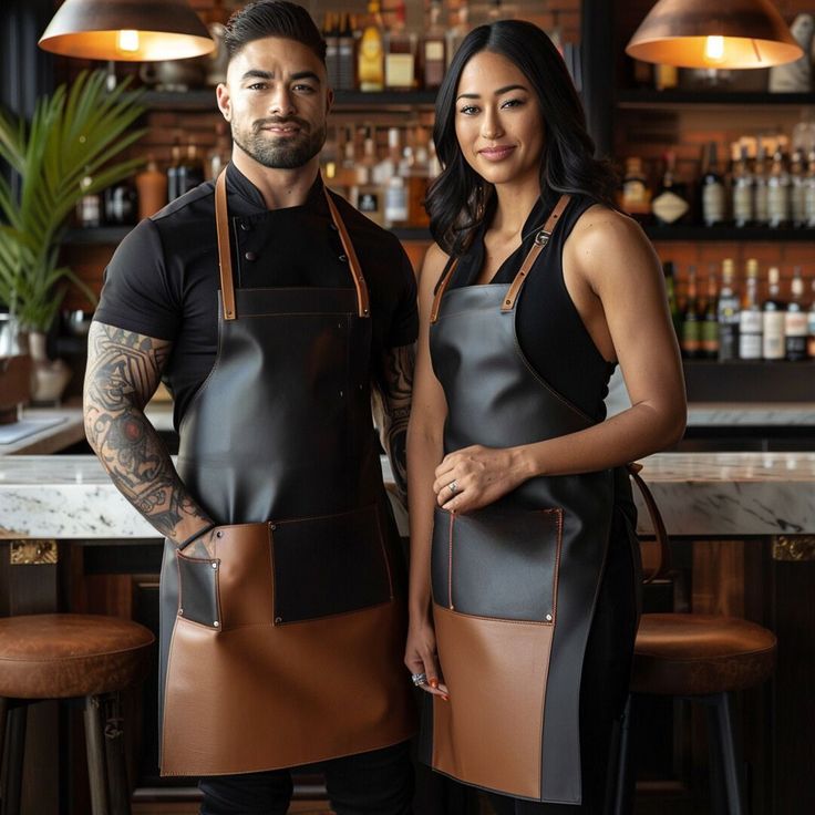 Bartender Uniform Ideas, Mixologist Outfit, Bartender Apron, Bartending Outfit, Bartender Uniform, Bar Uniform, Bartender Outfit, Bar Apron, Employee Uniform